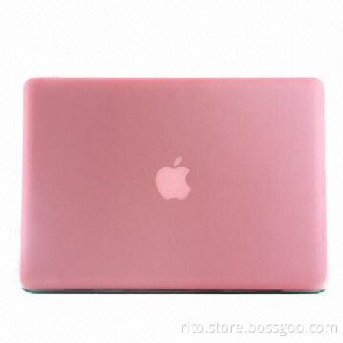 Pink Color Silicone Matte Hard Case for New Launched Macbook Pro 15" with Retina, 2013 Model